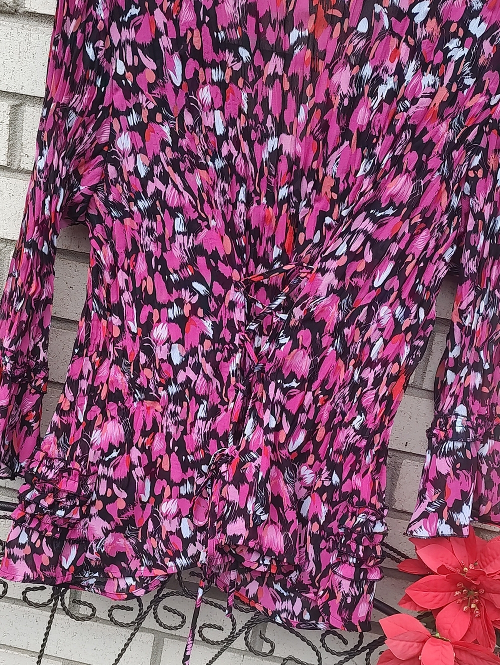New Directions// Ruffled V-Neck Blouse - Picture 10 of 10